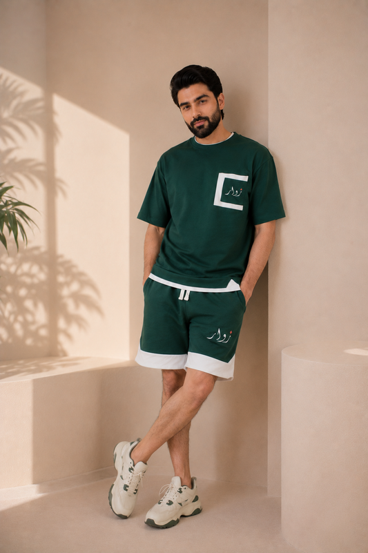 ZAWAR Terry Summer Set (Vintage Green)