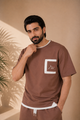 ZAWAR  Terry Summer Set (Coffee Brown)