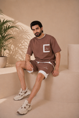 ZAWAR  Terry Summer Set (Coffee Brown)