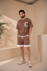 ZAWAR  Terry Summer Set (Coffee Brown)