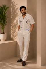 SANDSTONE Crochet Shirt — By ZAWAR
