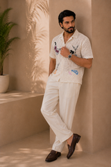 SANDSTONE Crochet Shirt — By ZAWAR